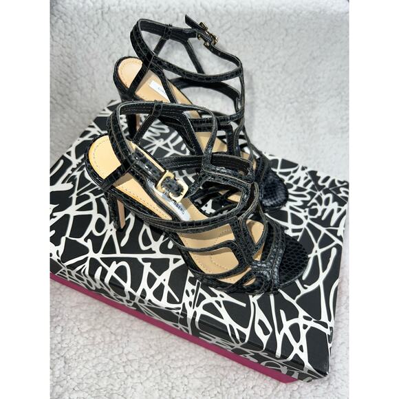 Diane von Furstenberg Snakeskin Slingback Sandals - size 6 - Picture 12 of 12